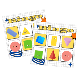 Bingo das Formas Planas e Tridimensionais
