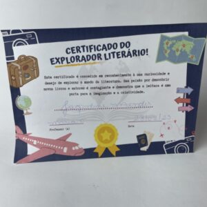 Certificado do Explorador Literário