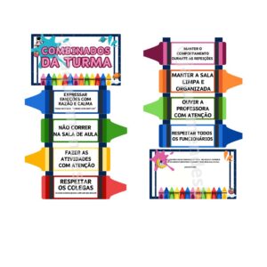 Combinados da Turma - Tema Espaço