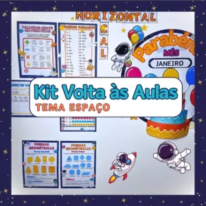 Kit Volta às Aulas 2026 - Tema Espaço