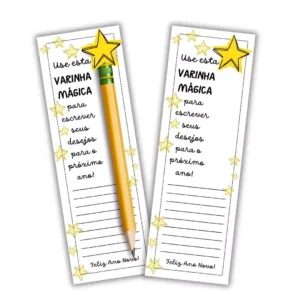 Lembrancinha de Fim de Ano - Varinha Mágica