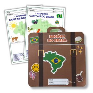Maleta das Regiões do Brasil + Cruzadinha das Capitais do Brasil