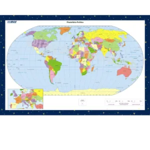 Mapa - Mundo Político - Tema Espaço