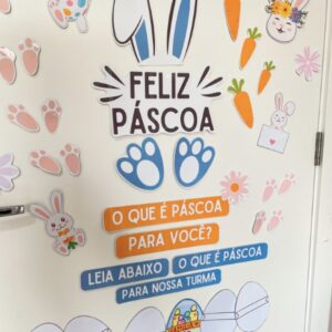 Painel de Feliz Páscoa