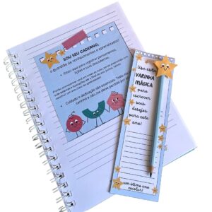 Recado para Caderno + Lembrancinha