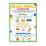 Sílaba Tônica Cartaz - Tema Cores