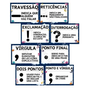 Sinais de Pontuação Cartaz - Tema Espaço