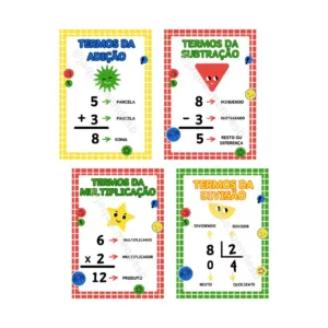 Termos das Operações - Tema Cores