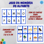 Jogo da Memória do Alfabeto Educação Especial