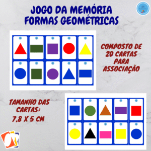 Jogo da Memória das Formas Geométricas Educação Especial