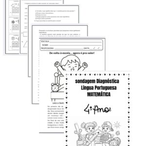 Avaliação Diagnóstica – 4º Ano | Língua Portuguesa e Matemática