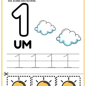 Kit Números na Prática – Atividades de Contagem, Escrita e Recorte (1 a 10)