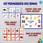 kit pedagógico das rimas alfabetização educação especial