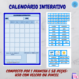 Calendário Interativo Educação Especial Inclusiva