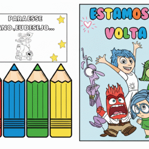 Lapbook volta às aulas Divertidamente