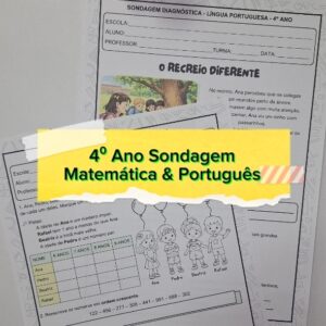📦 Combo Avaliação Diagnóstica - Português+ Matemática – 4º Ano