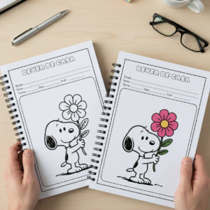 Kit de capas de cadernos-snoopy