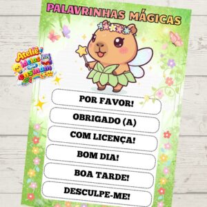 Painel das Palavrinhas mágicas