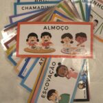 Plaquinhas de rotina escolar