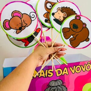 🐾🧤 Sacola da leitura – Os animais da vovó e o mistério da luva perdida