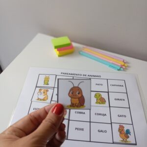 🐾🦁 Pareamento De Animais – Educação Infantil 🐶🐱