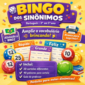 BINGO DOS SINÔNIMOS