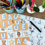 atividades com vogais para alfabetização infantil com imagens e letras