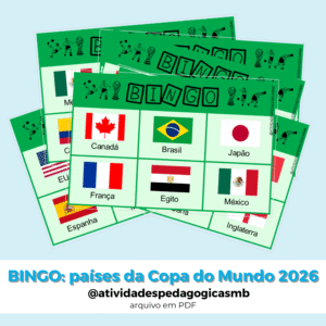 BINGO dos países participantes da Copa do Mundo 2026 (PDF)