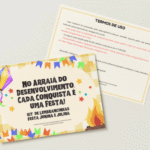 Um material em PDF para impressão, criado para tornar a Festa Julina ainda mais especial.
