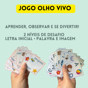 Olho Vivo de Férias — Jogo de Alfabetização e Leitura em 2 Níveis
