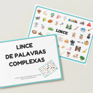 O Jogo Lince – Palavras Complexas é um material pedagógico em formato PDF, pronto para baixar, imprimir e utilizar quantas vezes desejar.