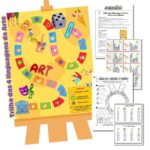 Jogo de tabuleiro das 4 linguagens da Arte