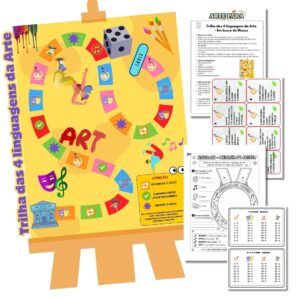 Jogo de tabuleiro das 4 linguagens da Arte