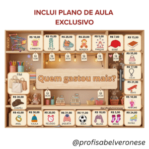Sitema monetário, atividade infantil, jogos, matemática.