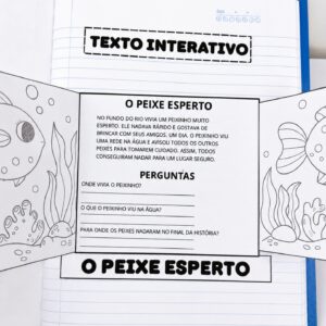 Textos Interativos para Colorir