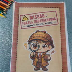 Atividade de alfabetização 1 ano sobre frases