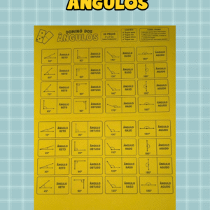 Aprender ângulos ficou muito mais divertido! O Dominó dos Ângulos é um recurso pedagógico lúdico para trabalhar a identificação, a medida e a classificação dos ângulos de forma prática e interativa.