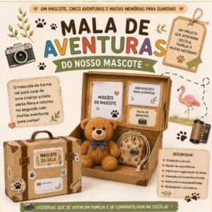 A Mala de aventuras do nosso Mascote