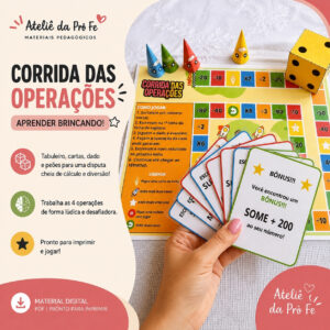 Corrida das Operações | Jogo Matemático das 4 Operações (3º ao 5º Ano) – BNCC